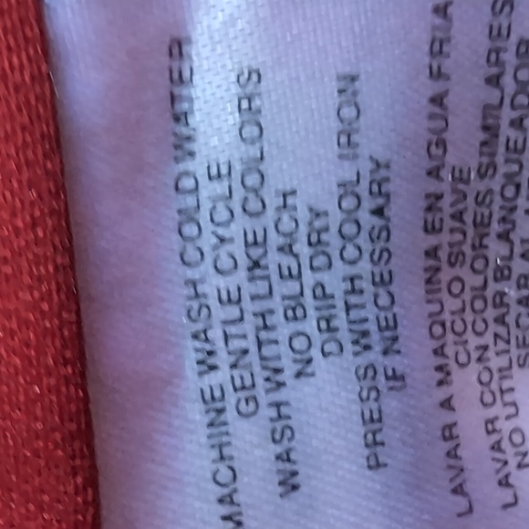 Unique Red a Line Sleeveless Dress with Black Accents Large - Picture 6 of 9